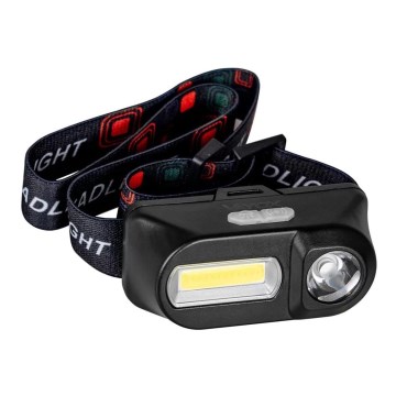 LED dimmbare wiederaufladbare Stirnlampe 2xLED/5V IP44 210 lm 2000 mAh