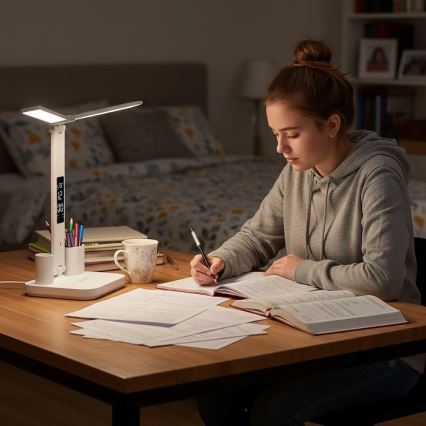 Wiederaufladbare, dimmbare LED-Tischlampe NOBLITE P LED/5W/5V 3000/4000/6000K 2200 mAh weiß