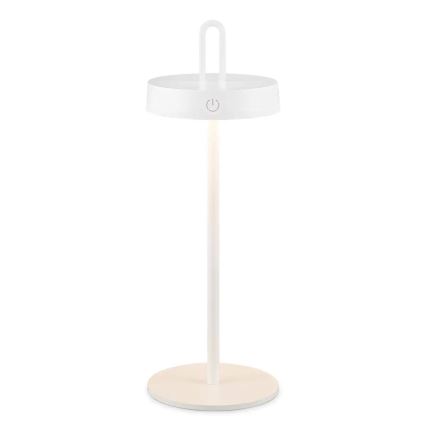 LED-dimmbare, wiederaufladbare Tischleuchte für den Außenbereich mit Touch-Bedienung SHINE LED/1,5W/3,7V 3000 mAh IP44 weiß