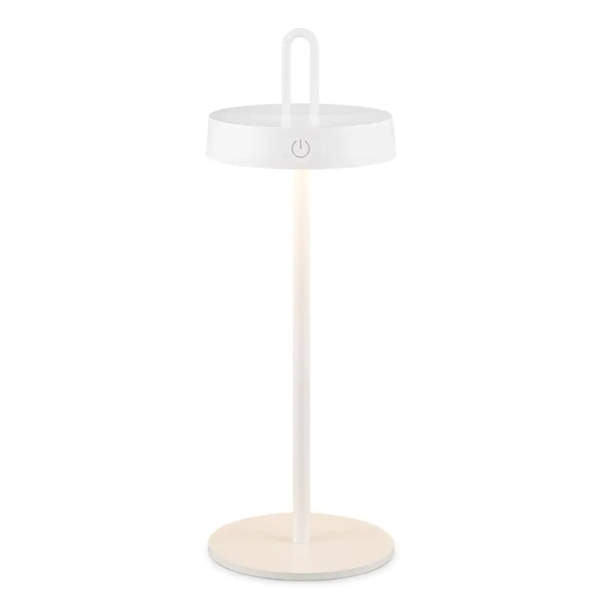 LED-dimmbare, wiederaufladbare Tischleuchte für den Außenbereich mit Touch-Bedienung SHINE LED/1,5W/3,7V 3000 mAh IP44 weiß