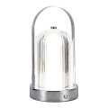 LED dimmbare, wiederaufladbare Touch-Tischlampe LED/1W/5V 3000-6000K 1800 mAh mattchrom
