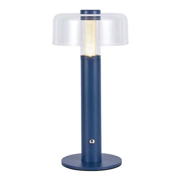 LED dimmbare, wiederaufladbare Touch-Tischlampe LED/1W/5V 3000K 1800 mAh blau