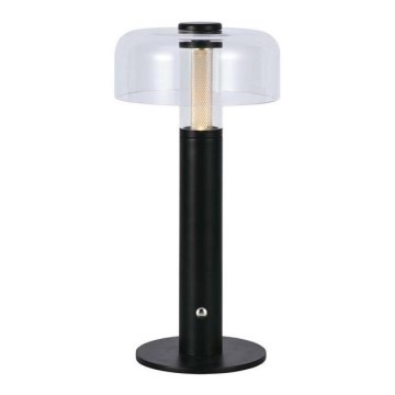 LED dimmbare wiederaufladbare Touch-Tischlampe LED/1W/5V 3000K 1800 mAh schwarz