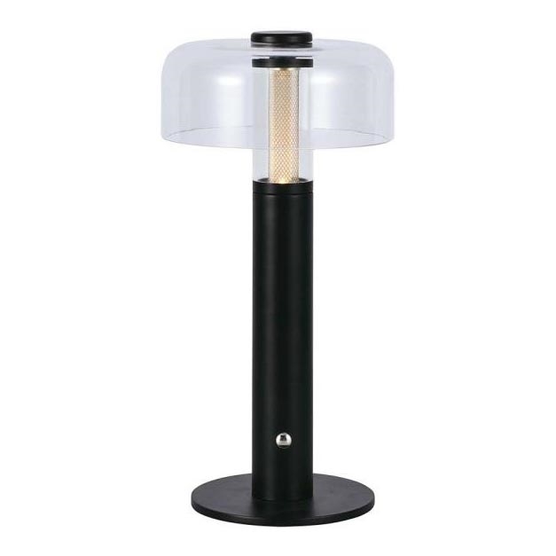 LED dimmbare wiederaufladbare Touch-Tischlampe LED/1W/5V 3000K 1800 mAh schwarz