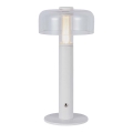 LED dimmbare, wiederaufladbare Touch-Tischlampe LED/1W/5V 3000K 1800 mAh weiß