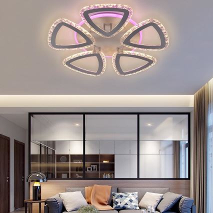 LED-dimmbare aufgesetzte Deckenleuchte LED/70W/230V 3000-6500K + Fernbedienung