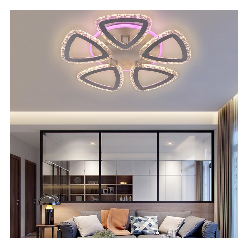 LED-dimmbare aufgesetzte Deckenleuchte LED/70W/230V 3000-6500K + Fernbedienung