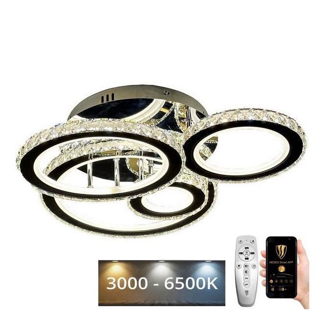 LED Dimmbarer Deckenleuchter LED/120W/230V 3000-6500K + Fernbedienung