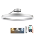 LED Dimmbarer Deckenleuchter LED/40W/230V 3000-6500K mattchrom + Fernbedienung
