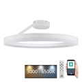 LED Dimmbarer Deckenleuchter LED/40W/230V 3000-6500K Weiß + Fernbedienung