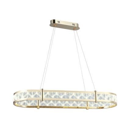 LED-dimmbarer Kristall-Pendelleuchter an Seil ENRIQUE LED/50W//230V 3000-6000K + Fernbedienung