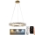 LED dimmbarer Kristall-Kronleuchter an Kabel LED/40W/230V 3000-6500K gold + Fernbedienung