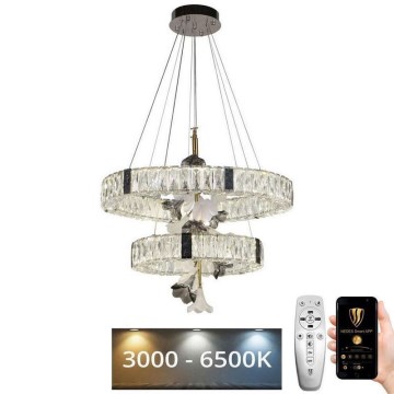 LED dimmbarer Kristall-Kronleuchter an Kabel LED/70W/230V 3000-6500K + Fernbedienung