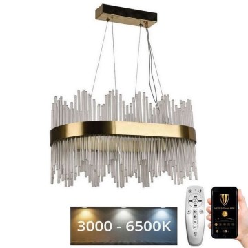 LED dimmbarer Kristall-Kronleuchter an Kabel LED/70W/230V 3000-6500K + Fernbedienung