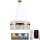 LED dimmbarer Kristall-Kronleuchter an Kabel LED/80W/230V 3000-6500K + Fernbedienung