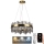 LED dimmbarer Kristall-Kronleuchter an Kabel LED/80W/230V 3000-6500K + Fernbedienung