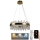 LED dimmbarer Kristall-Kronleuchter an Kabel LED/80W/230V 3000-6500K + Fernbedienung