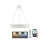 LED dimmbarer Kristall-Kronleuchter an Kabel LED/80W/230V 3000-6500K Weiß + Fernbedienung
