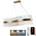 LED dimmbarer Kristall-Kronleuchter an Kabel LED/95W/230V 3000-6500K + Fernbedienung