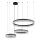 LED-dimmbarer Kristall-Kronleuchter an Stahlseil THALIA LED/120W/230V 3000-6000K + Fernbedienung