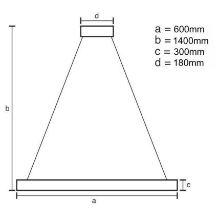 LED dimmbarer Kristall-Kronleuchter an Kabel LED/80W/230V 3000-6500K + Fernbedienung