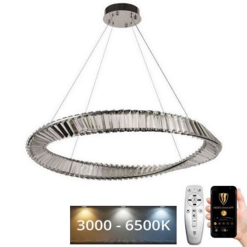 LED dimmbarer Kristall-Pendelleuchter an Kabel LED/50W/230V 3000-6500K + Fernbedienung