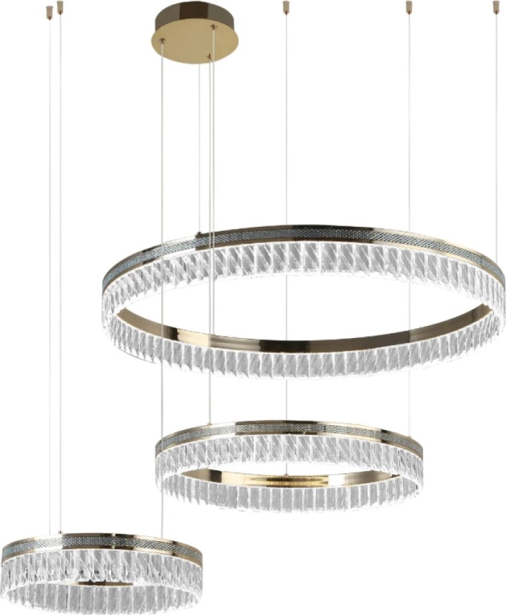 LED-dimmbarer Kristall-Pendelleuchter an Seil THALIA LED/120W/230V 3000-6000K + Fernbedienung