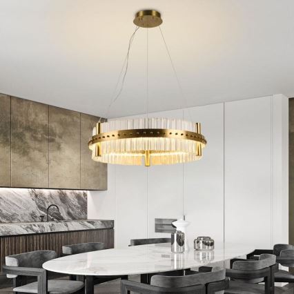 LED dimmbarer Kristall-Kronleuchter an Kabel LED/40W/230V 3000-6500K + Fernbedienung