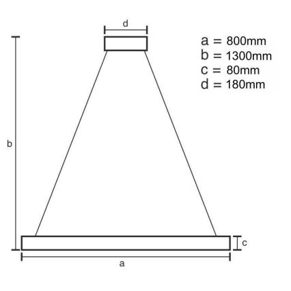 LED dimmbarer Kristall-Pendelleuchter an Kabel LED/50W/230V 3000-6500K + Fernbedienung