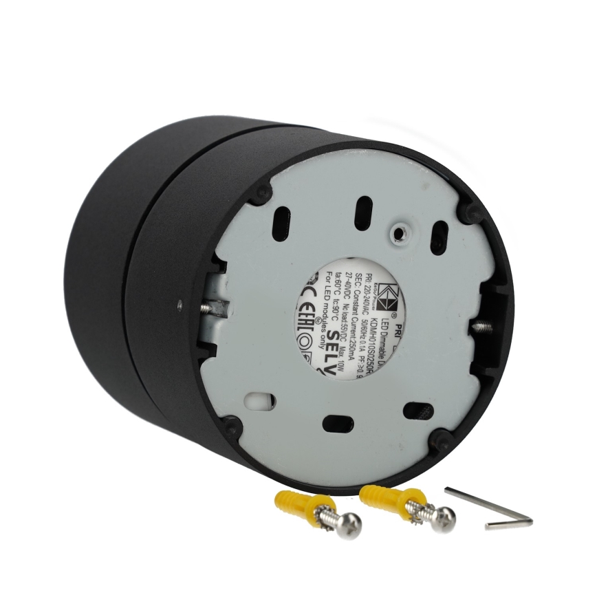 LED Dimmbarer LED-Strahler LAHTI LED/13,5W/230V 3000K CRI 90 schwarz