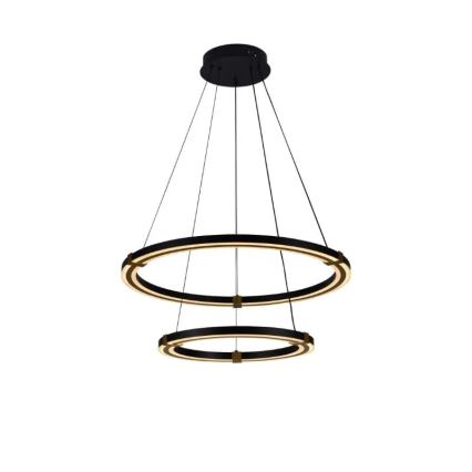 LED dimmbare Hängeleuchte an Seil LED/130W/230V 3000-6500K Ø 60 cm + Fernbedienung