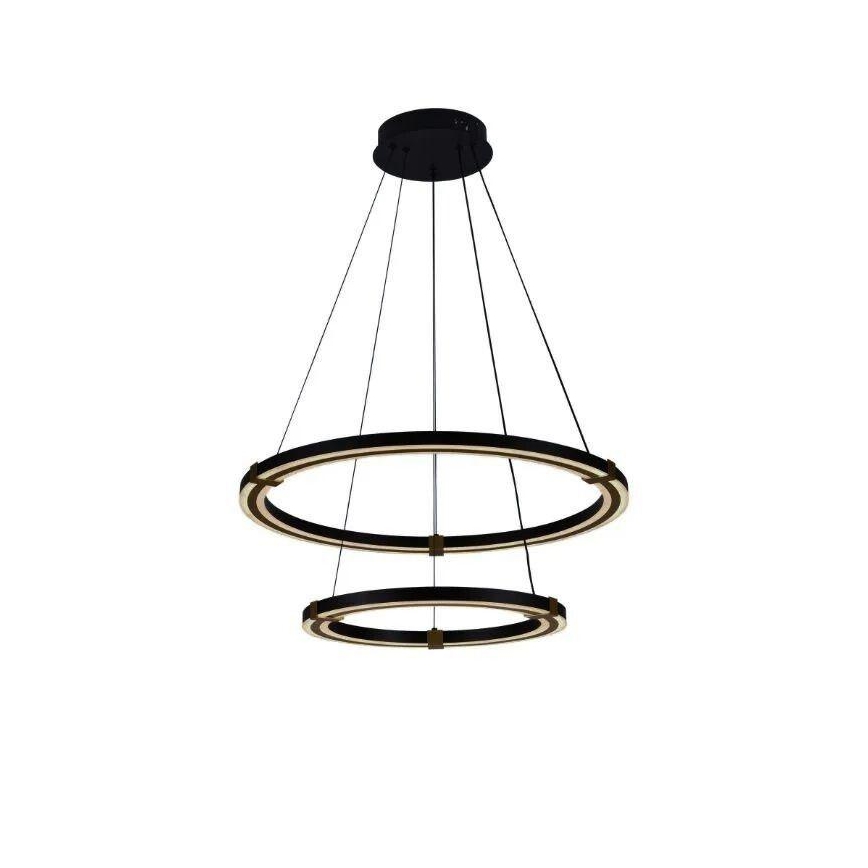 LED dimmbare Hängeleuchte an Seil LED/130W/230V 3000-6500K Ø 60 cm + Fernbedienung