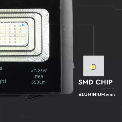 LED dimmbarer Solarstrahler LED/12W/3,2V 6000K IP65 5000 mAh + Fernbedienung