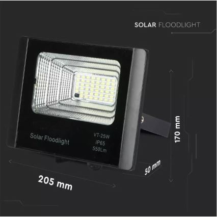 LED dimmbarer Solarstrahler LED/12W/3,2V 6000K IP65 5000 mAh + Fernbedienung