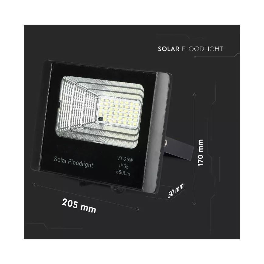 LED dimmbarer Solarstrahler LED/12W/3,2V 6000K IP65 5000 mAh + Fernbedienung