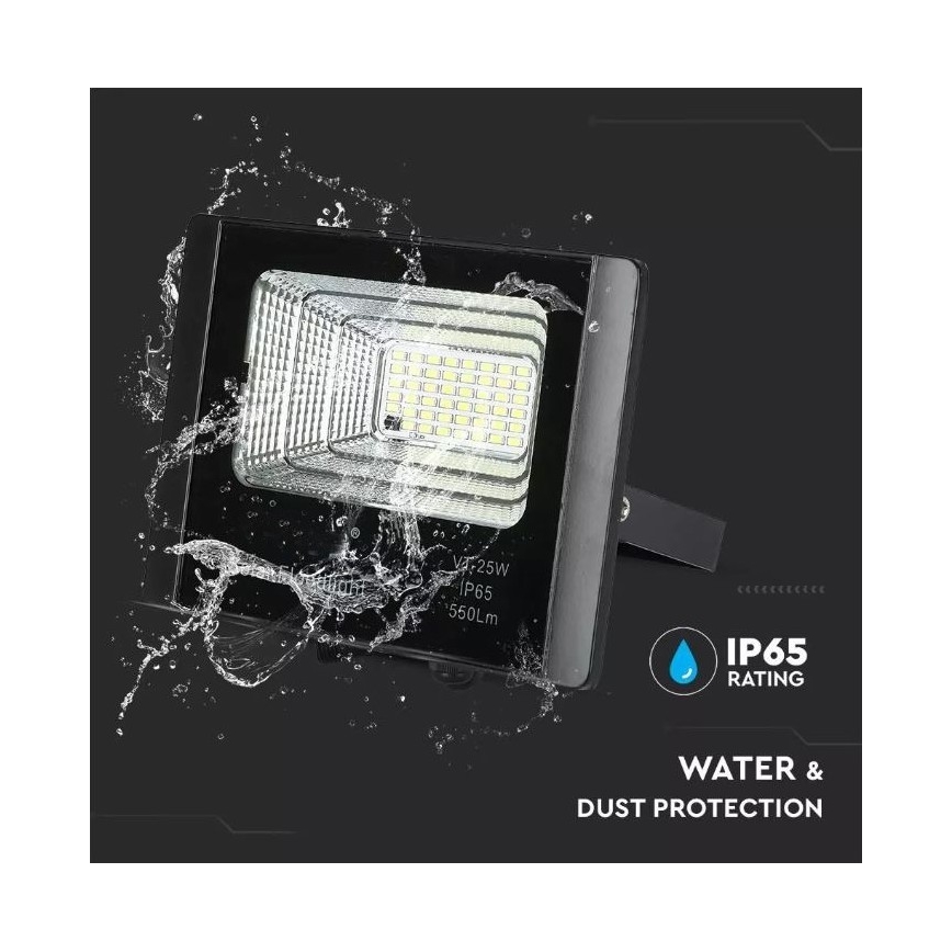 LED dimmbarer Solarstrahler LED/12W/3,2V 6000K IP65 5000 mAh + Fernbedienung