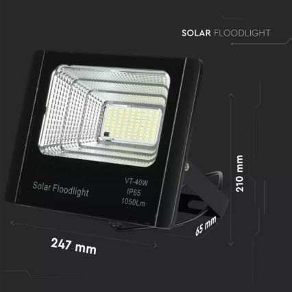 LED dimmbarer Solarstrahler LED/16W/3,2V 4000K IP65 10000 mAh + Fernbedienung
