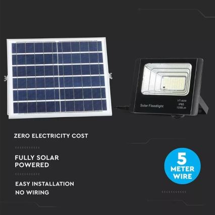 LED dimmbarer Solarstrahler LED/16W/3,2V 4000K IP65 10000 mAh + Fernbedienung