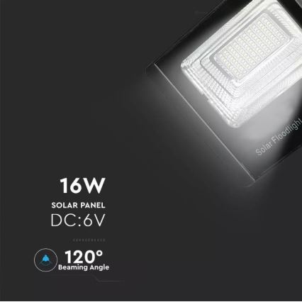 LED dimmbarer Solarstrahler LED/16W/3,2V 4000K IP65 10000 mAh + Fernbedienung