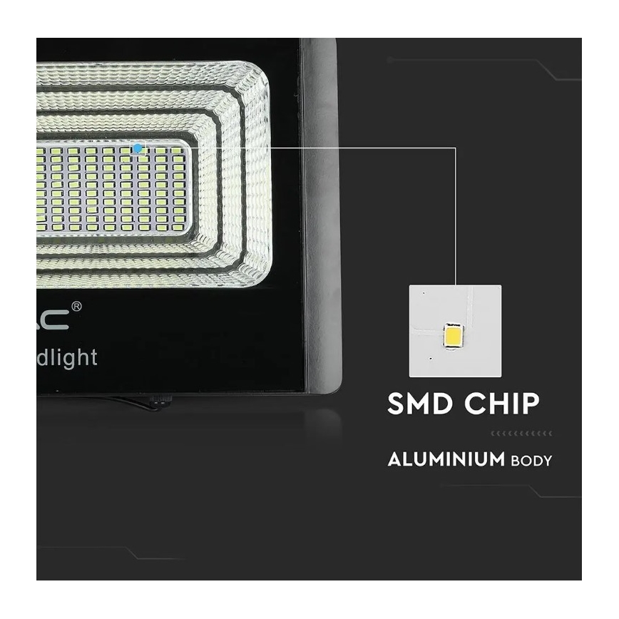 LED dimmbarer Solarstrahler LED/20W/6,4V 4000K IP65 10000 mAh + Fernbedienung