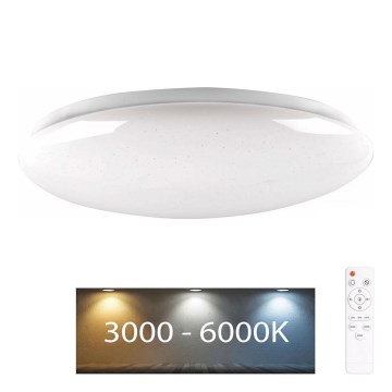 LED dimmbares Badezimmerleuchte PIRIUS LED/48W/230V Ø 38 cm 3000-6000K IP44 + Fernbedienung