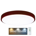 LED Dimmbares Deckenleuchte LENA LED/60W/230V 3000-6500K Eiche + Fernbedienung