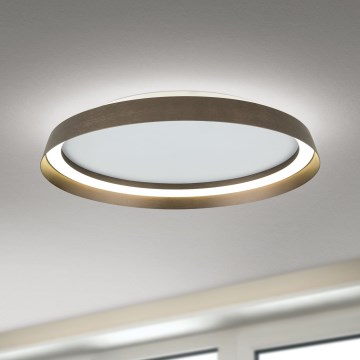LED Dimmbares Deckenleuchte MANTA LED/38W/230V 2700/3000/4000K Ø 45 cm Braun