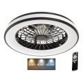 LED Dimmbares Deckenleuchte mit Ventilator PLAVE LED/48W/230V 3000/4000/6500K + Fernbedienung