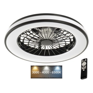LED Dimmbares Deckenleuchte mit Ventilator PLAVE LED/48W/230V 3000/4000/6500K + Fernbedienung