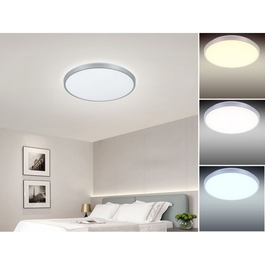 Nedes LC800A/SI - LED dimmbare Deckenbeleuchtung OPAL LED/24W/230V