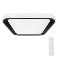 LED Dimmbares Deckenleuchte QUADRO LED/38W/230V 3000-6000K Weiß/Schwarz + Fernbedienung