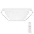 LED Dimmbares Deckenleuchte QUADRO LED/66W/230V 3000-6000K Weiß + Fernbedienung