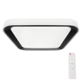 LED Dimmbares Deckenleuchte QUADRO LED/66W/230V 3000-6000K Weiß/Schwarz + Fernbedienung