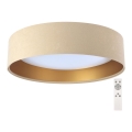 LED Dimmbares Deckenleuchte SMART GALAXY LED/24W/230V Ø 44 cm Beige/Gold 3000-6500K + Fernbedienung